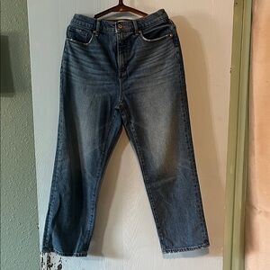 LOFT Dark Blue Straight Leg Jeans